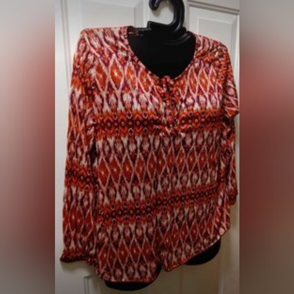 Faded glory XXL print blouse - Picture 2 of 12